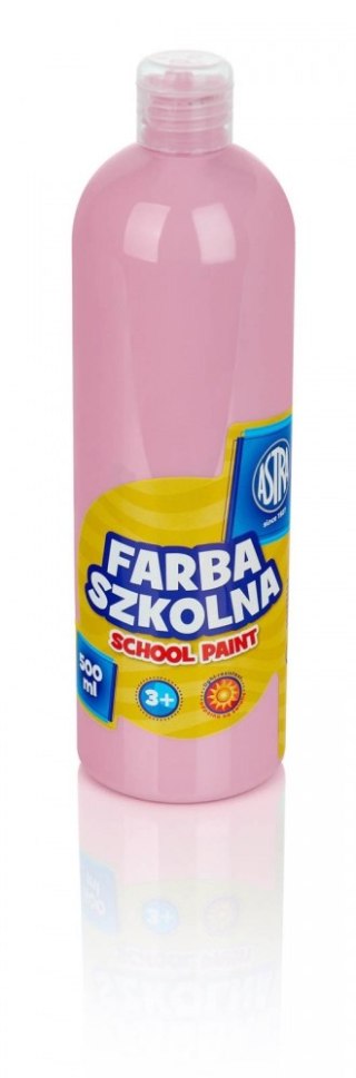 Farby szkolne w butelce 500 ml różowy jasny ASTRA 301112008