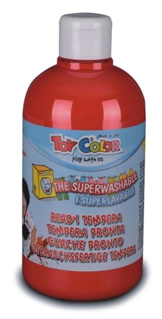 Farby tempery w butelce 1000 ml czerwony HOBART 554/08