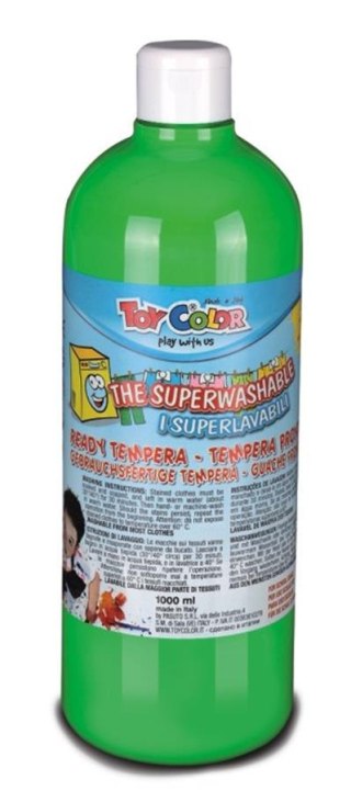 Farby tempery w butelce 1000 ml jasny zielony HOBART 554/11