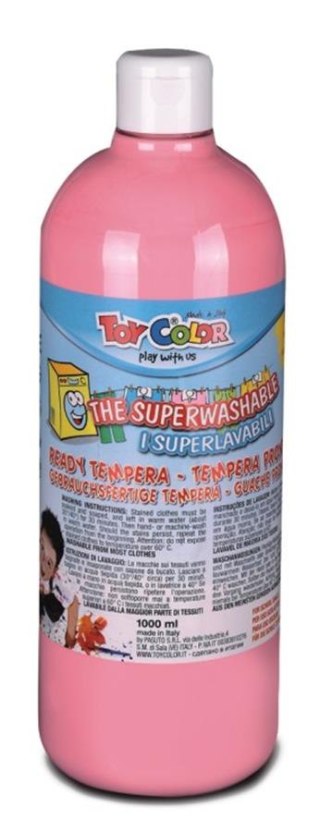 Farby tempery w butelce 1000 ml różowy HOBART 554/06