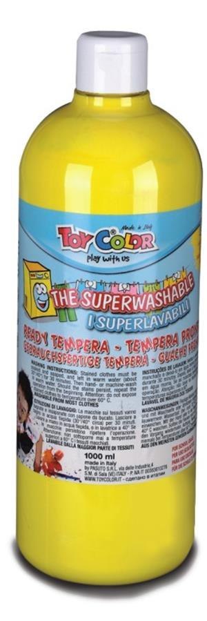 Farby tempery w butelce 1000 ml żółte HOBART 554/03
