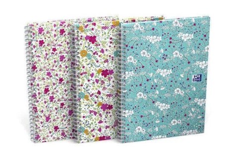 KOŁONOTATNIK OXFORD FLORAL B5 60K 90G KR