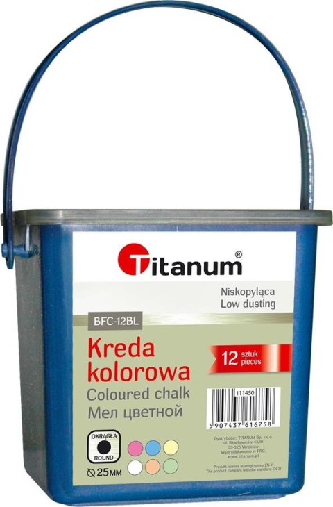 KREDA DO PISANIA PO CHODNIKU 6KOL KPL12SZT PUD