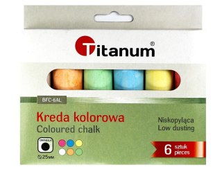 KREDA DO PISANIA PO CHODNIKU 6KOL KPL6SZT PUD