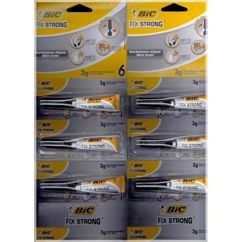 Klej 3 g Fix Strong op.12 szt. BIC 9048261