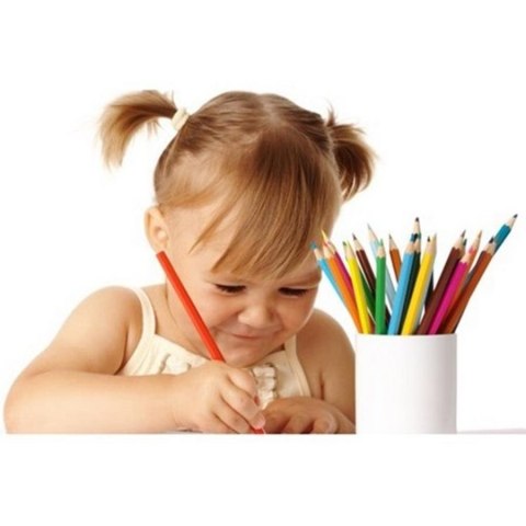 Kredki akwarelowe ołówkowe 12kol/180 pędzelek Colorino Kids PATIO 33039