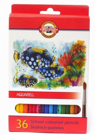 Kredki akwarelowe ołówkowe 36kol/180 KOH-I-NOOR 3719/K
