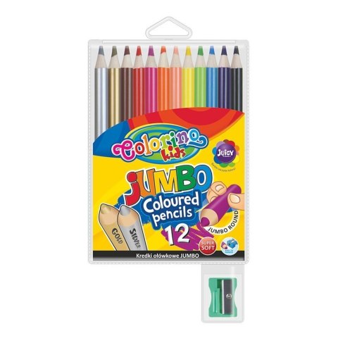 Kredki ołówkowe 12kol/180 Jumbo Colorino Kids PATIO 833107/PAT