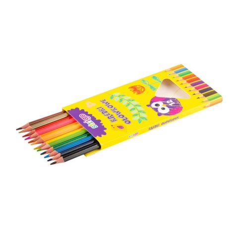 Kredki ołówkowe 12kol/180 trójkątne Strigo PILOT SSC001