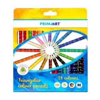 Kredki ołówkowe 24 kolory trójkątne PRIMA ART 359813