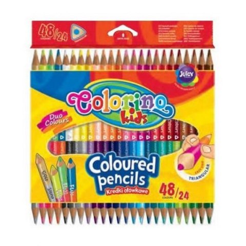 Kredki ołówkowe 2stronne 48kol/180 Colorino Kids PATIO 51705