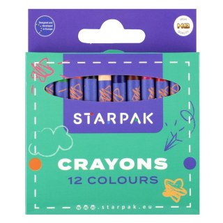 Kredki woskowe 12 kolorów STARPAK 397929