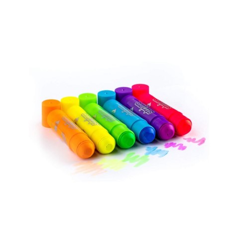 Kredki żelowe 6kol/100 neon w sztyfcie Strigo PILOT SSC034
