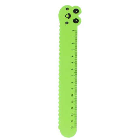 Linijka plastikowa 15cm Gąsienica STARPAK 354739