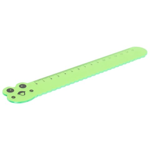 Linijka plastikowa 15cm Gąsienica STARPAK 354739