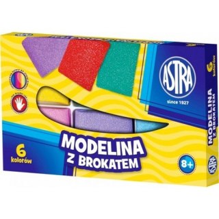 Modelina 6 kolorów brokatowy ASTRA 304109001