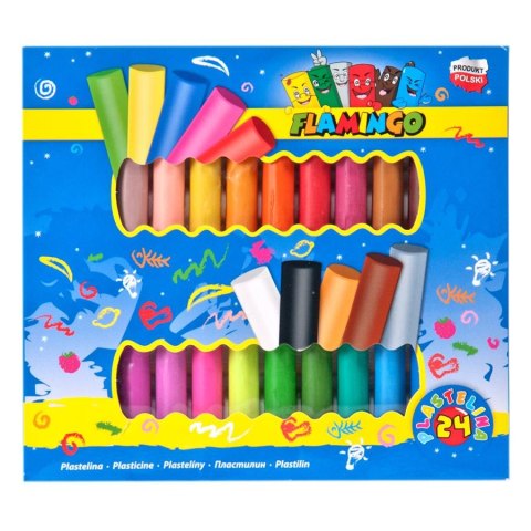 PG PLASTELINA 24 KOLORY FLAMINGO 299121 PUD