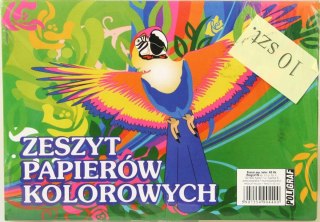 Papier kolorowy A5 8 kartek POLIGRAF 904400