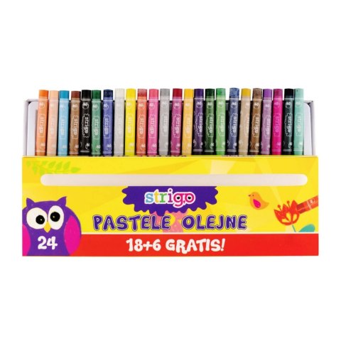 Pastele olejne 24kol Strigo PILOT SSC028