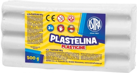Plastelina 0.5 kg biała ASTRA 303117002
