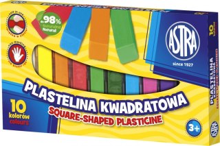 Plastelina 10 kolorów kwadaratowa ASTRA 303115006