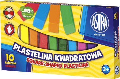 Plastelina 10 kolorów kwadaratowa ASTRA 303115006