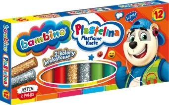 Plastelina 12 kolorów Bambino MEJEWSKI 001710