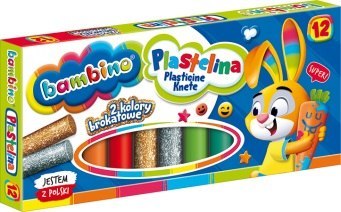 Plastelina 12 kolorów Bambino MEJEWSKI 001710
