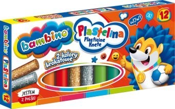 Plastelina 12 kolorów Bambino MEJEWSKI 001710
