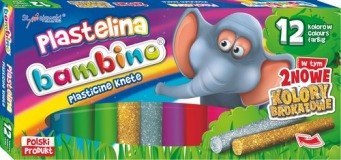 Plastelina 12 kolorów Bambino MEJEWSKI 001710