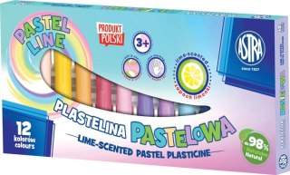 Plastelina 12 kolorów pastelowy ASTRA 303114001