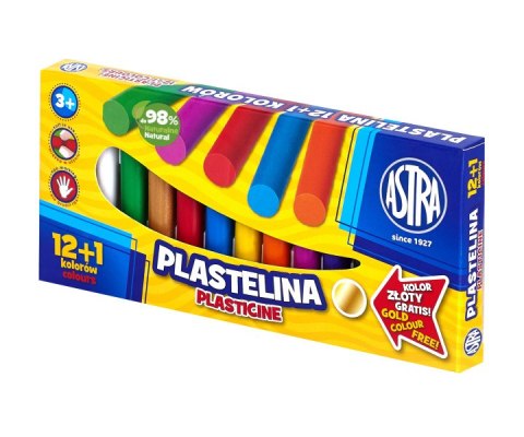 Plastelina 12 kolorów złoty ASTRA 303115007