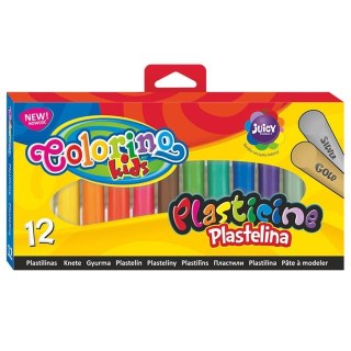 Plastelina 12kol złota i srebrna Colorino Kids PATIO 148491 04