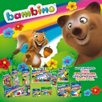 Plastelina 18 kolorów Bambino kwadratowa MAJEWSKI 001895