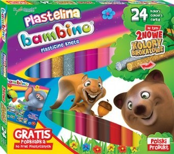Plastelina 24 kolory Bambinoe MAJEWSKI 001901