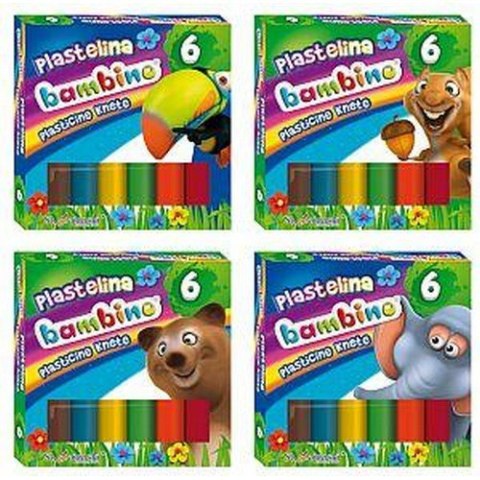 Plastelina 6 kolorów Bambino MAJEWSKI 001727