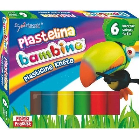 Plastelina 6 kolorów Bambino MAJEWSKI 001727