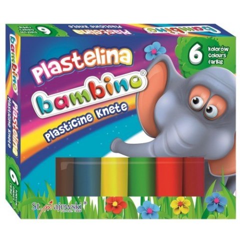Plastelina 6 kolorów Bambino MAJEWSKI 001727