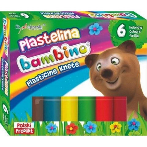 Plastelina 6 kolorów Bambino MAJEWSKI 001727