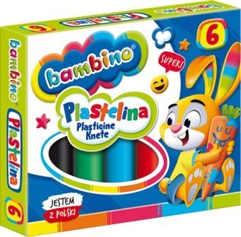 Plastelina 6 kolorów Bambino MAJEWSKI 001727