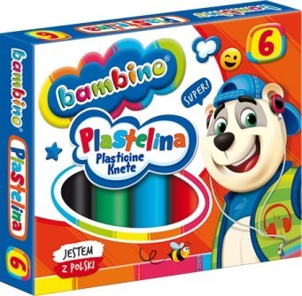 Plastelina 6 kolorów Bambino MAJEWSKI 001727