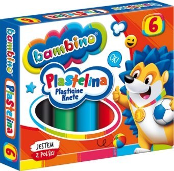 Plastelina 6 kolorów Bambino MAJEWSKI 001727