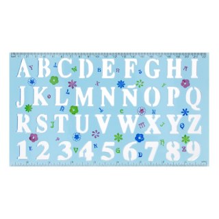 Szablon Cyferki i Literki plastikowy STARPAK 276076