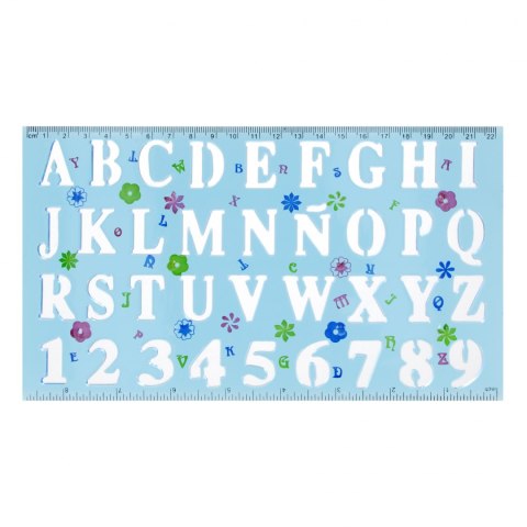 Szablon Cyferki i Literki plastikowy STARPAK 276076