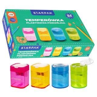Temperówka 2 ostrza okrągła/kwadratowa display A 24 STARPAK 405589