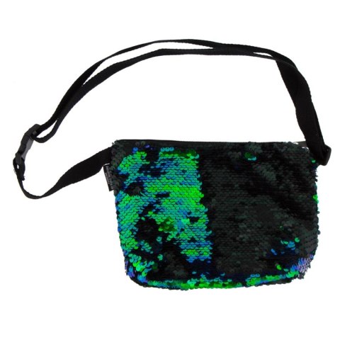 Torebka na ramię z cekinami Green STARPAK 429472