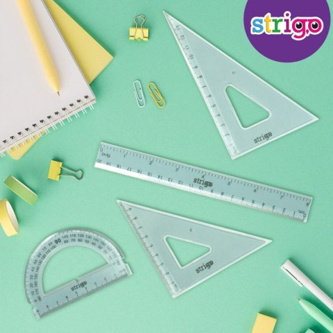 Zestaw szkolny geometryczny 4 elementy Strigo PILOT SSC009
