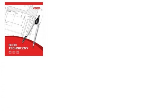 Blok techniczny A4/10k biały FOL A 10 HERLITZ 9583626