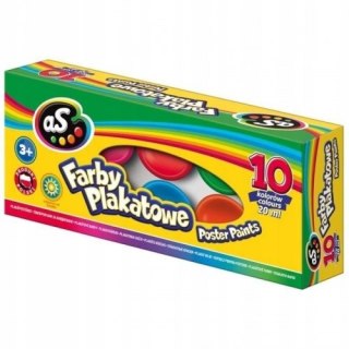 Farby plakatowe As 10 kolorów 20ml ASTRA 301219003