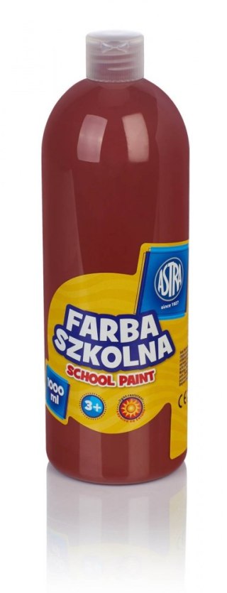 Farby szkolne w butelce 1 l brązowy ASTRA 301217056
